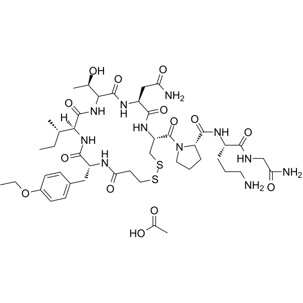 Atosiban Acetate Structure